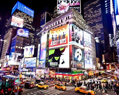 Times Square - Europeans in New York